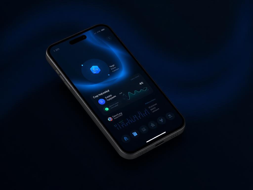 App Mobile Dark UI